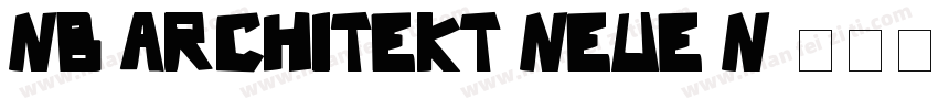 NB Architekt Neue N字体转换